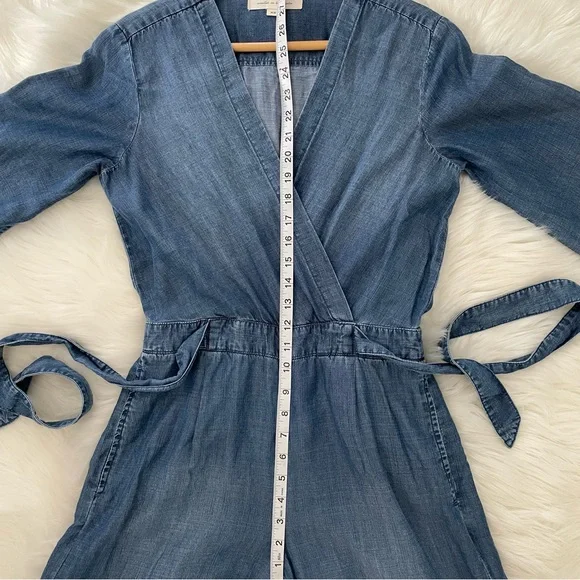 Anthropologie Cloth & Stone Chambray Denim Jumpsuit NEW XS - Picture 6 of 13